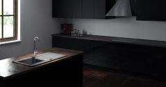 Marmorin Voga II 840 Granit Evye 1 Gözlü Damlalıklı Tezgah Üstü Stone Grey