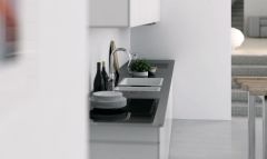 Marmorin Lando 720 Granit Evye 1,5 Gözlü Damlalıksız Tezgaha sıfır  Antrasit