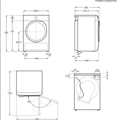 Electrolux EW7D394UCT 9 kg Çamaşır Kurutma Makinesi