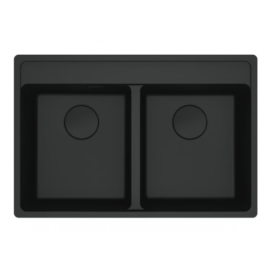 Franke Maris MRG 620-35-35 TL Mat Black Tezgah Üstü Granit Eviye - 114.0661.674