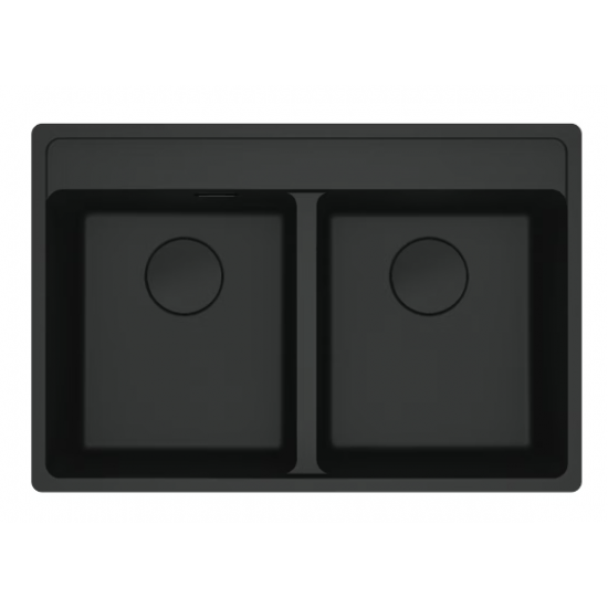 Franke Maris MRG 620-35-35 TL Mat Black Tezgah Üstü Granit Eviye - 114.0661.674