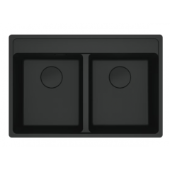 Franke Maris MRG 620-35-35 TL Mat Black Tezgah Üstü Granit Eviye - 114.0661.674