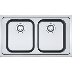 Franke SRX 620-86 Tezgah Üstü  İki Gözlü  Inox Evye - 101.0356.666