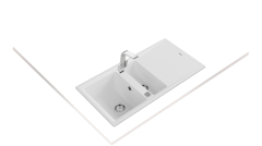 Teka STONE 60 B-TG  White / Beyaz Granit Evye - 115360012