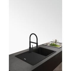 Franke Lina Semi Pro Matt Black Duşlamalı Armatür - 115.0725.838