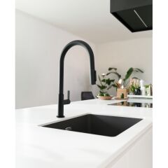 Franke Maris Slim Clear Water  Mat Black Arıtmalı Armatür - 120.0730.911
