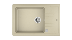 Teka STONE 60 S-TG Tek Hazneli Tek Damlalıklı Granit  Topasbeige Eviye - 115330039