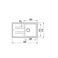 Teka STONE 50 B-TG Granit  Topasbeige Evye - 115330025