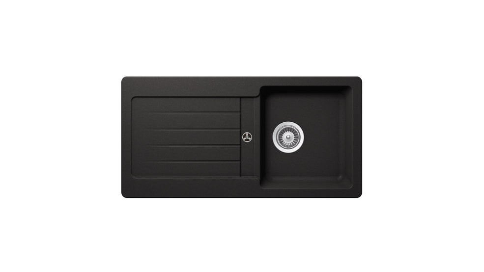 Teka KEA 45 B TG Tezgah Üstü Tek Hazneli Kumandalı Sifonlu Carbon / Siyah Granit Evye- 40143345
