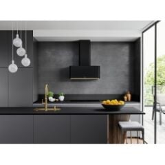 Franke Mythos Masterpiece FMY W BK M/GD 80 KL  Mat Siyah – Gold Davlumbaz - 335.0729.962