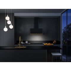 Franke Mythos Masterpiece FMY W BK M/GD 80 KL  Mat Siyah – Gold Davlumbaz - 335.0729.962