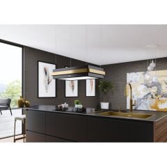 Franke Mythos Masterpiece FMYS BK/GD F80 KL Matt Black Gold Ada Davlumbaz - 345.0726.998