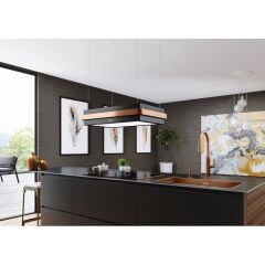 Franke Mythos Masterpiece FMYS BK/CP F80 KL Matt Black- Copper  Ada Davlumbaz - 345.0726.997