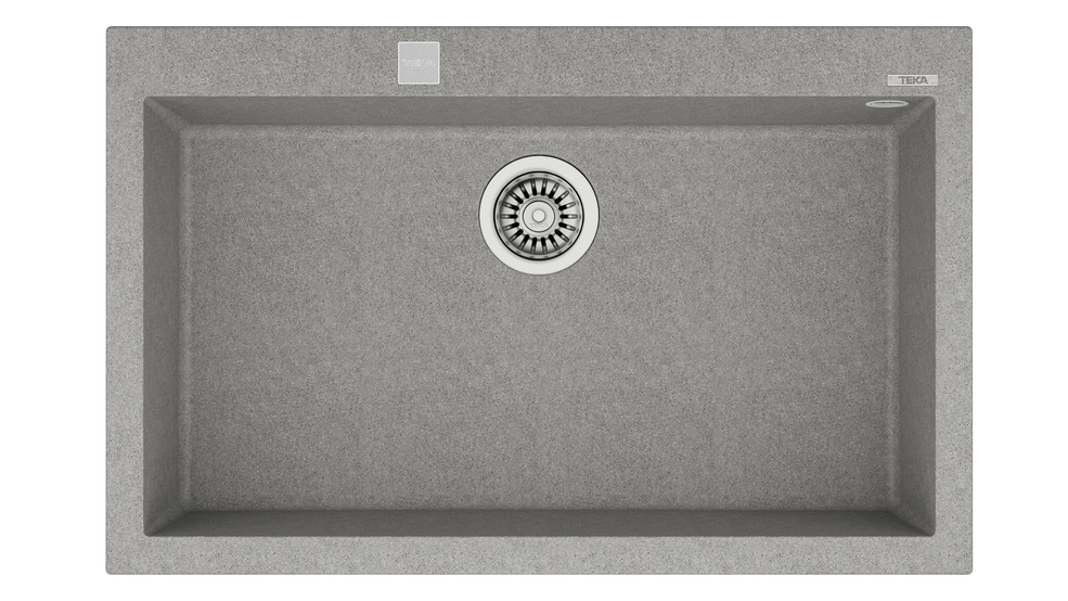 Teka FORSQUARE 72.40 TG Tek Hazneli Tezgahüstü/TezgahaSıfır  Stone Grey Granit Evye - 115230001