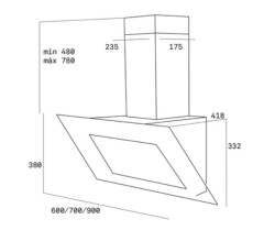 TVT 90  Duvar Tipi Davlumbaz 40495002