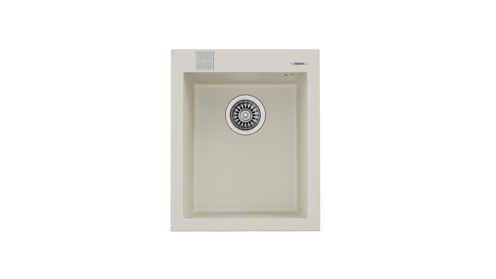 Teka FORSQUARE 34.40 TG Tek Hazneli Tezgahüstü/TezgahaSıfır  Krem Granit Evye - 115230013