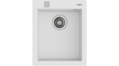 Teka FORSQUARE 34.40 TG Tek Hazneli Tezgahüstü/TezgahaSıfır  White / Beyaz Granit Evye - 115230014