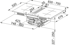 Franke Davlumbaz Entegreli Ocak FMA 8372 4RC R HI - 340.0731.879