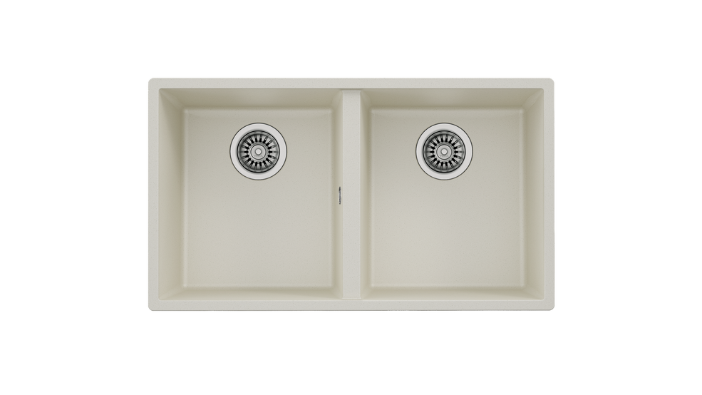 Teka SQUARE 760 TG 2 Gözlü  Tezgahaltı Damlalıksız Granit Krem Eviye - 115260027