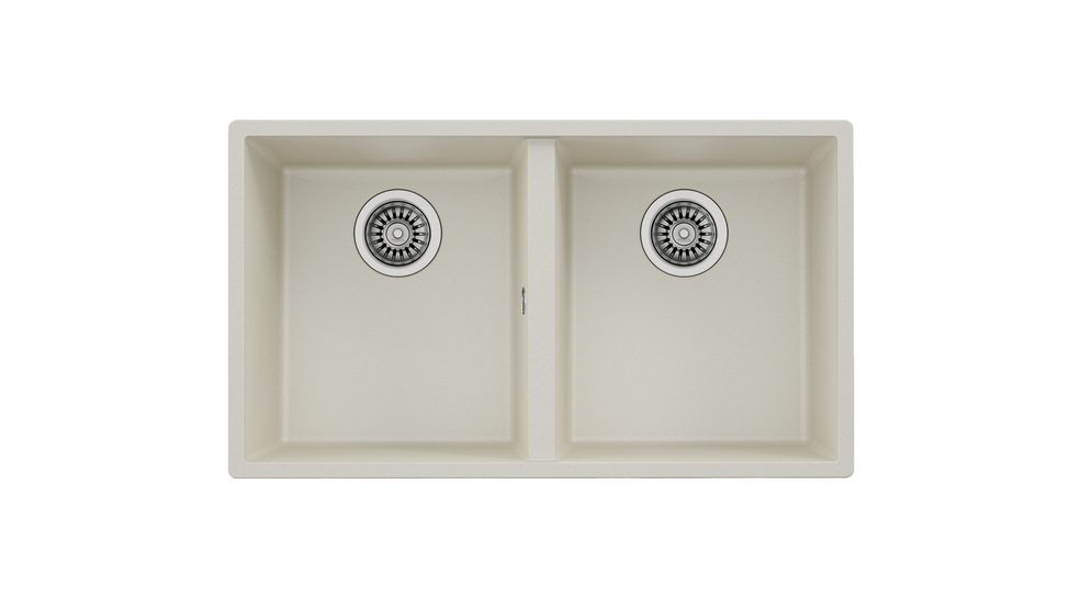 Teka SQUARE 760 TG 2 Gözlü  Tezgahaltı Damlalıksız Granit Krem Eviye - 115260027
