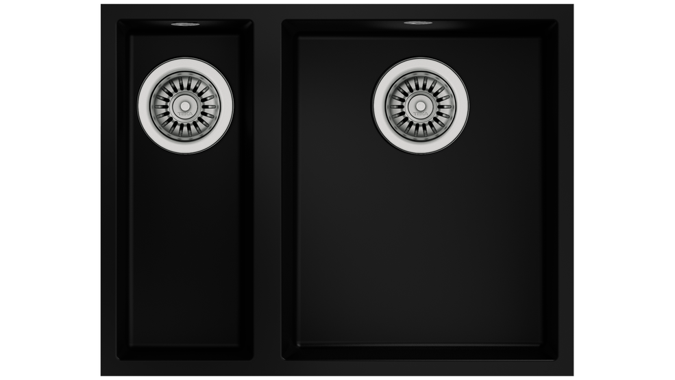 Teka SQUARE 560 TG 1.5 Gözlü Tezgah Altı Damlalıksız Granit  Black / Siyah Evye - 115260029