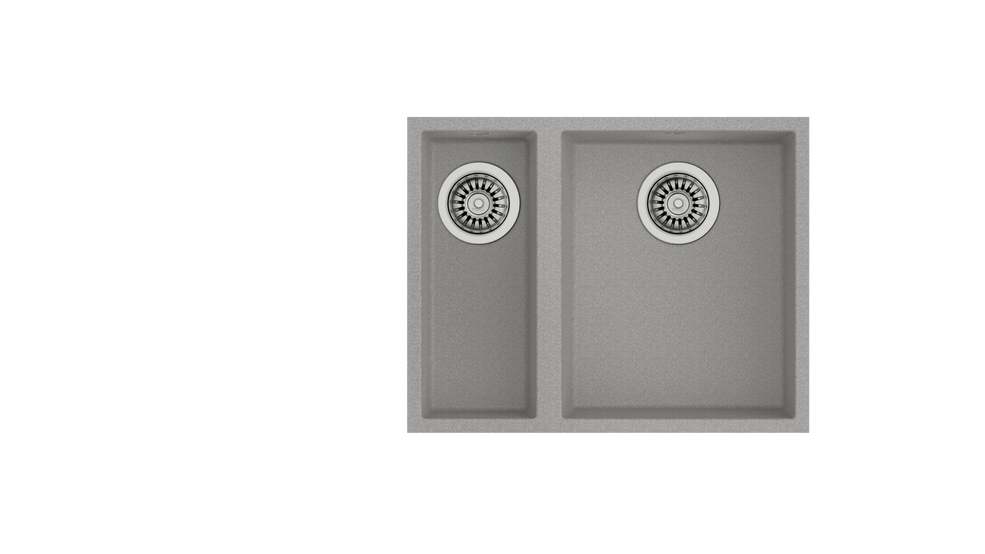 Teka SQUARE 560 TG 1.5 Gözlü Tezgah Altı Damlalıksız Granit Stone Grey Evye - 115260030