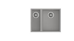 Teka SQUARE 560 TG 1.5 Gözlü Tezgah Altı Damlalıksız Granit Stone Grey Evye - 115260030