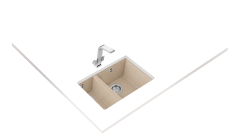 Teka SQUARE 560 TG 1.5 Gözlü Tezgah Altı Damlalıksız Granit Avena Evye - 115260031