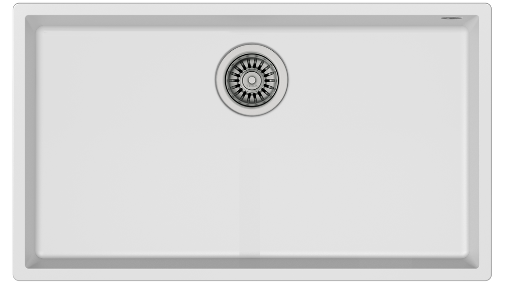 Teka SQUARE 72.40 TG Tek Hazneli Tezgahaltı Damlalıksız Krem White / Beyaz Evye - 115230019