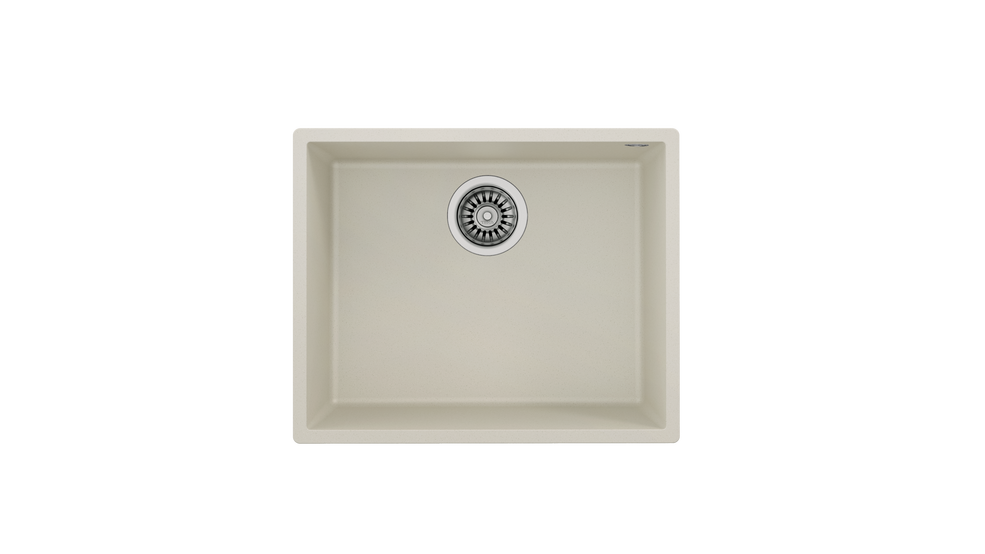 Teka SQUARE 50.40 TG Tek Hazneli Tezgah Altı Damlalıksız Krem Granit Evye - 115230023
