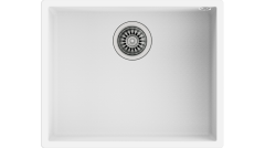 Teka SQUARE 50.40 TG Tek Hazneli Tezgah Altı Damlalıksız White / Beyaz Granit Evye - 115230024
