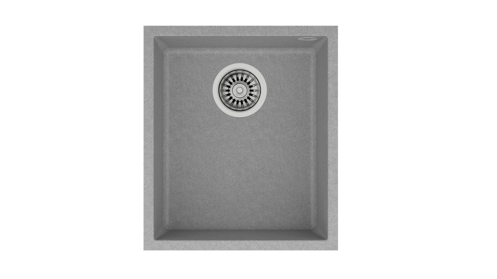 Teka SQUARE 34.40 TG Tek Hazneli Tezgah Altı Damlalıksız Stone Grey Granit Evye - 115230031