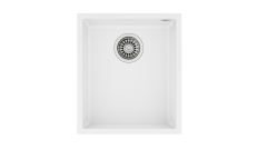 Teka SQUARE 34.40 TG Tek Hazneli Tezgah Altı Damlalıksız White / Beyaz Granit Evye - 115230034