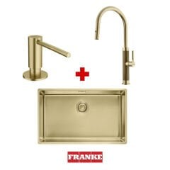 Franke Mythos Masterpiece Gold Evye - Armatür - Sabunluk Set