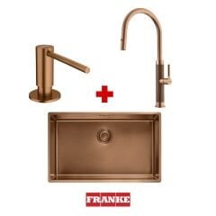 Franke Mythos Masterpiece Copper Evye - Armatür - Sabunluk Set Kampanya