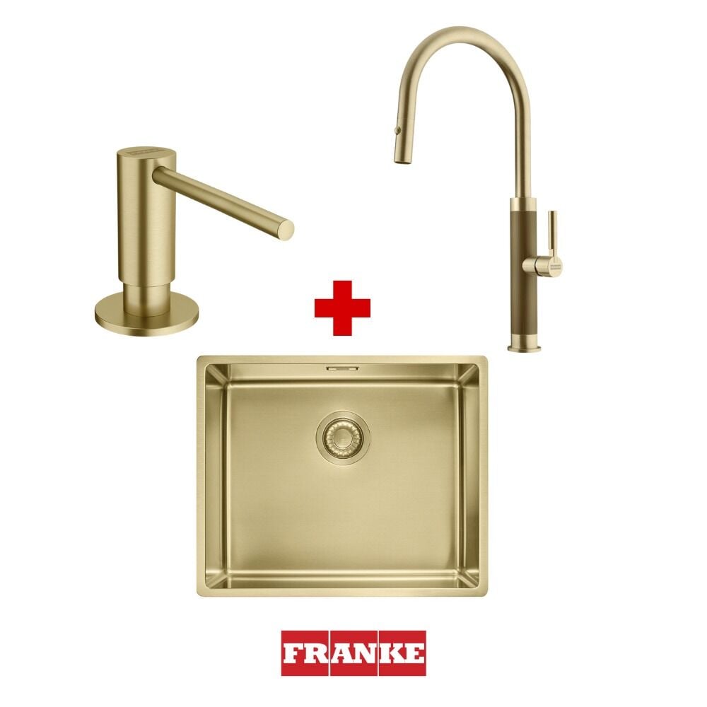 Franke Mythos Masterpiece Gold Evye - Armatür - Sabunluk Set Kampanya