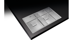 Teka FLEXLINEA RS15 2B 740  Tezgaha Sıfır/ Tezgah Altı/Tezgah Üstü  2 Gözlü  Paslanmaz Çelik Evye - 115030009