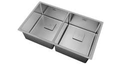 Teka FLEXLINEA RS15 2B 740  Tezgaha Sıfır/ Tezgah Altı/Tezgah Üstü  2 Gözlü  Paslanmaz Çelik Evye - 115030009