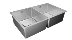 Teka FLEXLINEA RS15 2B 740  Tezgaha Sıfır/ Tezgah Altı/Tezgah Üstü  2 Gözlü  Paslanmaz Çelik Evye - 115030009