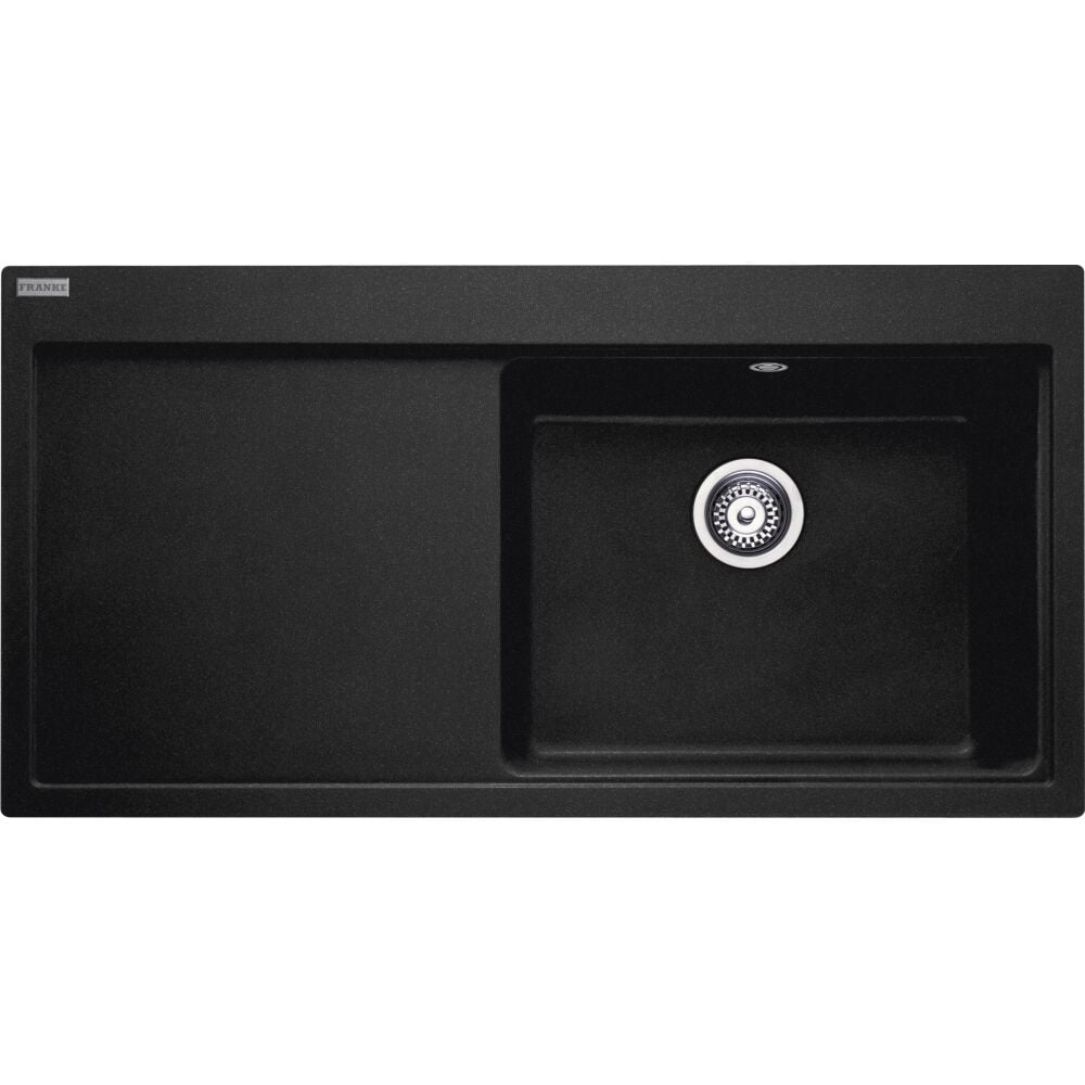 Franke Mythos MTG 611-100 SOL Damlalıklı Nero Granit Evye- 114.0742.258