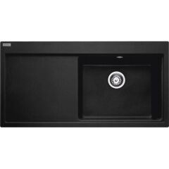 Franke Mythos MTG 611-100 SOL Damlalıklı Nero Granit Evye- 114.0742.258