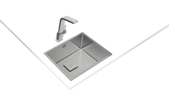 Teka FLEXLINEA RS15 2B 50.40 Tezgaha Sıfır/ Tezgah Altı/Tezgah Üstü  Tek Hazneli Paslanmaz Çelik Evye - 115000012