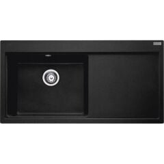 Franke Mythos MTG 611-100 SOL Damlalıklı Nero Granit Evye 114.0742.259