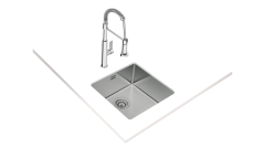 Teka BE LINEA 40.40 RS15 Tezgah Altı Damlalıksız Tek Hazneli Paslanmaz Çelik Evye - 115000007