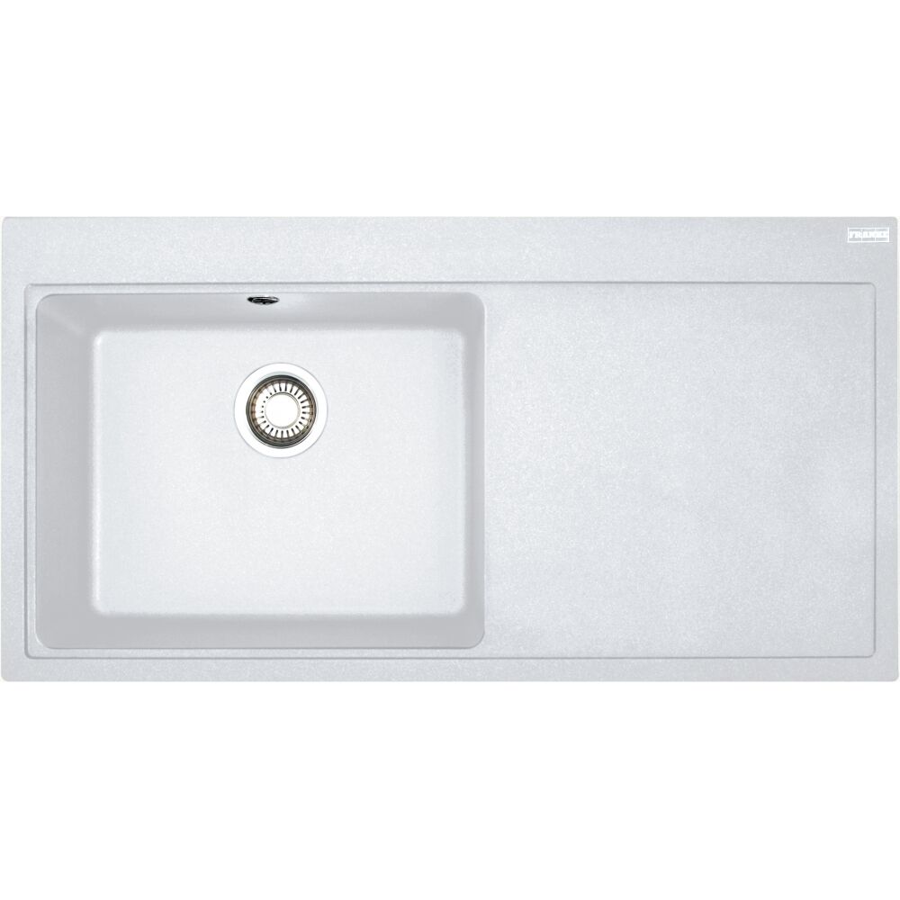 Franke Mythos MTG 611-100 Sağ  Damlalıklı Bianco (Beyaz) Granit Evye 114.0742.323