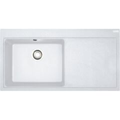 Franke Mythos MTG 611-100 Sağ  Damlalıklı Bianco (Beyaz) Granit Evye 114.0742.323