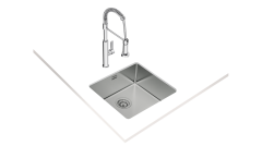 Teka BE LINEA 45.40 RS15 Tezgah Altı Damlalıksız Tek Hazneli Paslanmaz Çelik Evye - 115000006