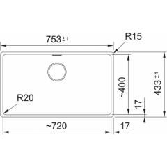 Franke Maris MRG 110-72 Sahara Granit Evye - 125.0742.328
