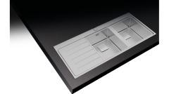 Teka ZENIT RS15 2B 1D AUTO  2 Gözlü Tezgah Üstü Sol Damlalıklı Paslanmaz Çelik Evye - 115160005