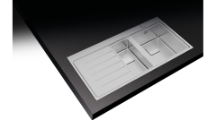 Teka ZENIT RS15 1½B 1D AUTO PureLine 1.5 Gözlü Tezgah Üstü Sol Damlalıklı Paslanmaz Çelik Evye - 115130002